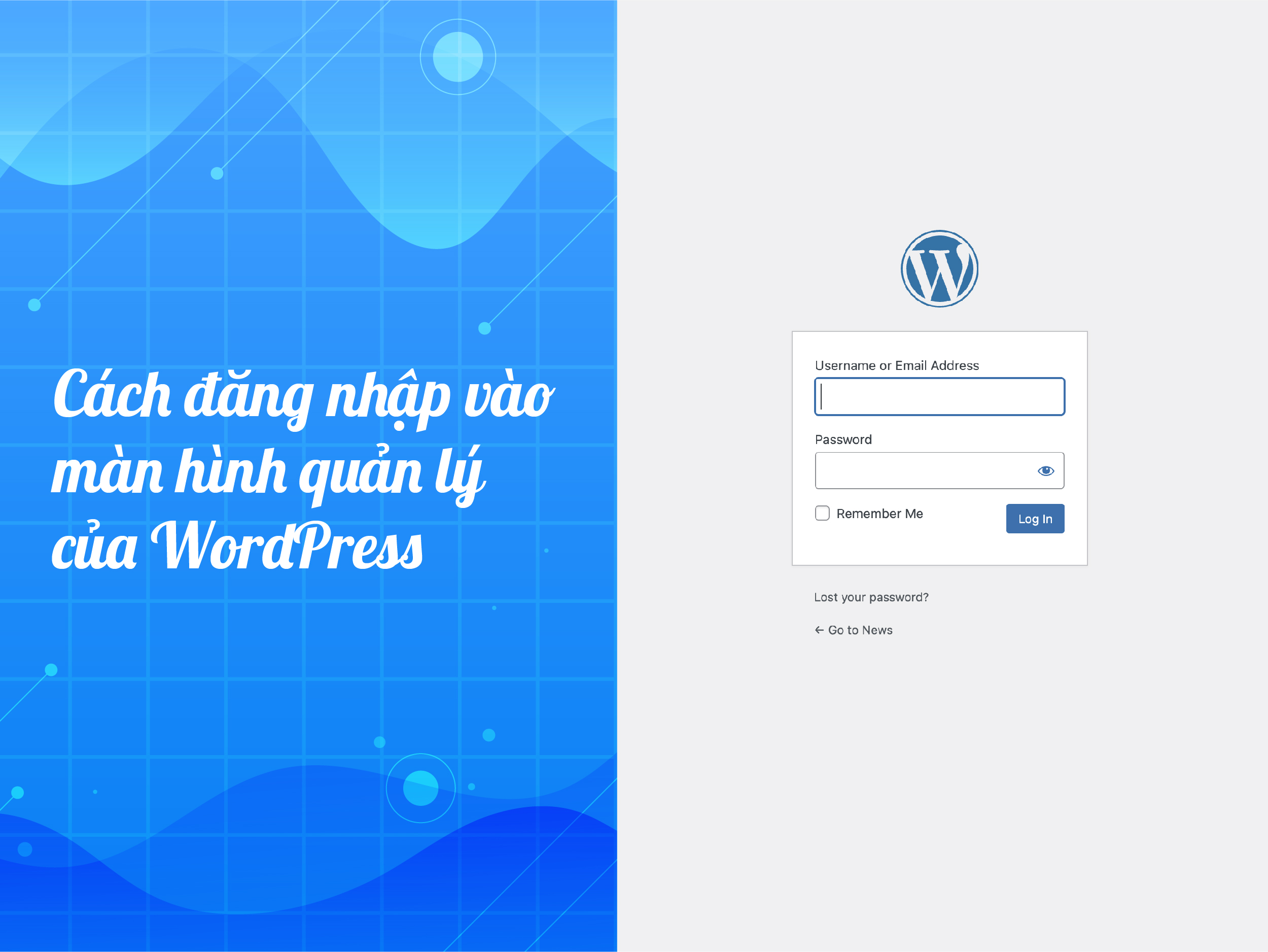 Cách đăng nhập vào màn hình quản lý của WordPress