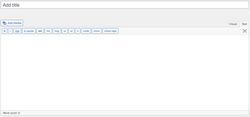 Màn hình thao tác Text Editor